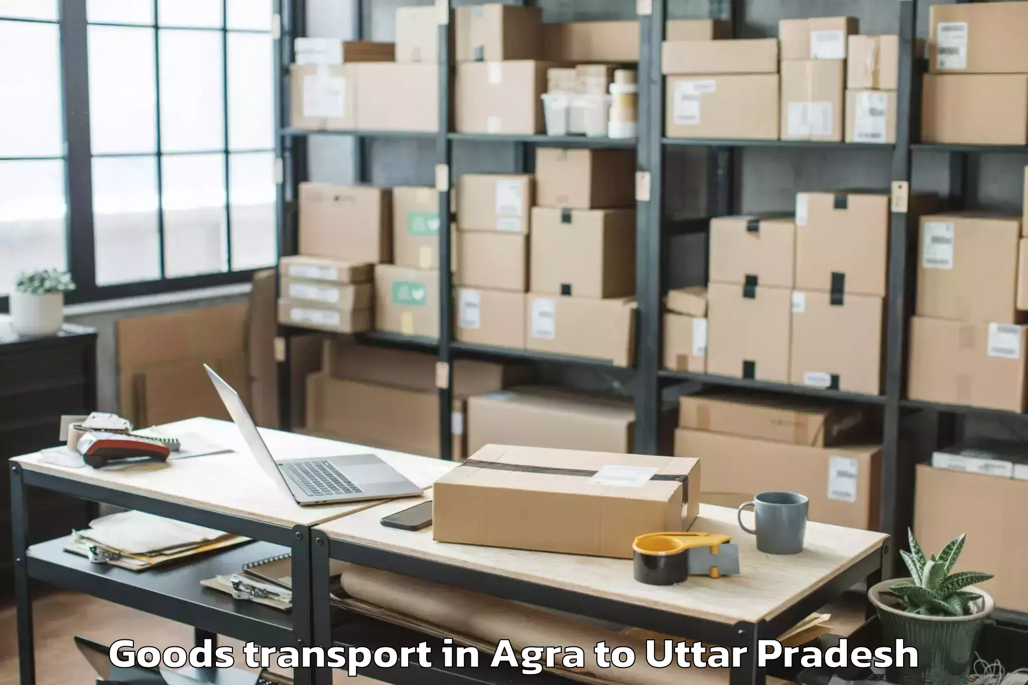 Top Agra to Milak Goods Transport Available